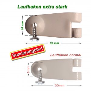 (Zubehör) 30er Laufhaken für Seilspann-Markise extra stark [131400]