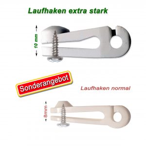 (Zubehör) 20er Laufhaken für Seilspann-Markise extra stark [131399]